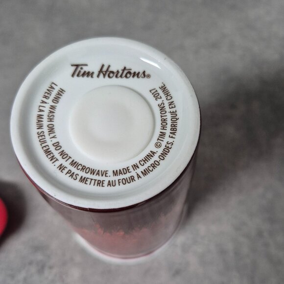 2017 Tim Hortons Red Deer Scene Ceramic Travel Coffee Tea Mug Cup - Picture 11 of 11